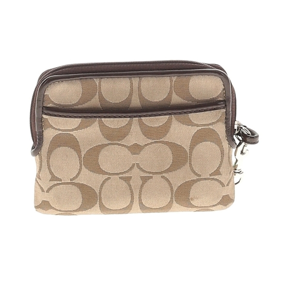 Coach Brown Wristlet - 5.75"L x 4.75"H x 1"D - Picture 3 of 10